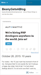 Mobile Screenshot of beanygetsablog.wordpress.com