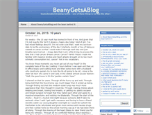 Tablet Screenshot of beanygetsablog.wordpress.com