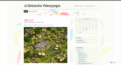 Desktop Screenshot of debataliavideojuegos.wordpress.com