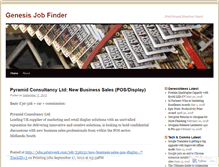 Tablet Screenshot of genesisjobfinder.wordpress.com