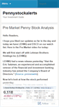 Mobile Screenshot of pennystockalerts.wordpress.com