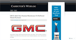 Desktop Screenshot of carbuyer.wordpress.com