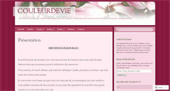 Desktop Screenshot of couleurdevie.wordpress.com