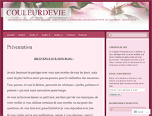 Tablet Screenshot of couleurdevie.wordpress.com