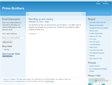 Tablet Screenshot of primebrothers.wordpress.com