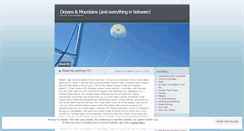 Desktop Screenshot of oceansandmountains.wordpress.com