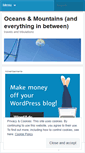 Mobile Screenshot of oceansandmountains.wordpress.com