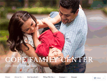 Tablet Screenshot of copefamilycenter.wordpress.com