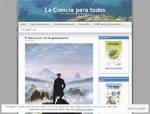 Tablet Screenshot of lacienciaparatodos.wordpress.com