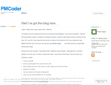 Tablet Screenshot of pmcoder.wordpress.com