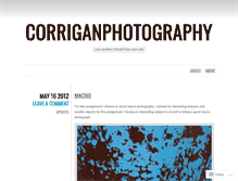 Tablet Screenshot of corriganphotography.wordpress.com