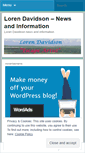 Mobile Screenshot of lorendavidson.wordpress.com