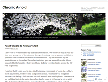 Tablet Screenshot of chronicanoid.wordpress.com
