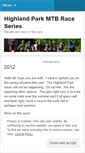 Mobile Screenshot of highlandparkmtbrace.wordpress.com