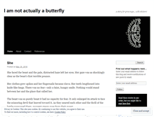 Tablet Screenshot of iamnotactuallyabutterfly.wordpress.com