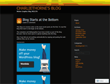 Tablet Screenshot of charliethorne.wordpress.com