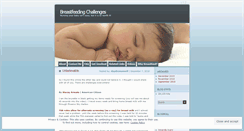 Desktop Screenshot of breastfeedingchallenges.wordpress.com