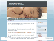 Tablet Screenshot of breastfeedingchallenges.wordpress.com