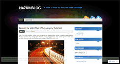 Desktop Screenshot of nazrinblog.wordpress.com