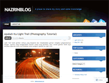 Tablet Screenshot of nazrinblog.wordpress.com
