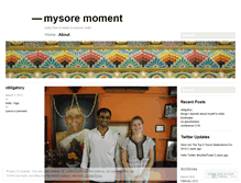 Tablet Screenshot of mysoremoment.wordpress.com