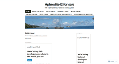 Desktop Screenshot of aphrodite42.wordpress.com