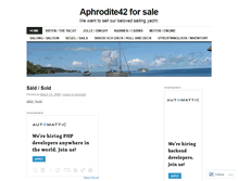 Tablet Screenshot of aphrodite42.wordpress.com