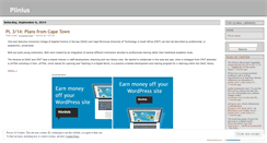 Desktop Screenshot of pliny.wordpress.com