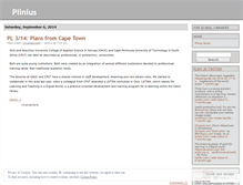 Tablet Screenshot of pliny.wordpress.com