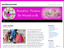 Tablet Screenshot of annaliesvermeer.wordpress.com