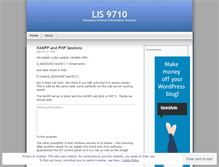 Tablet Screenshot of lis9710.wordpress.com