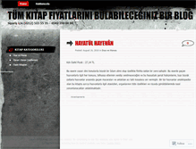 Tablet Screenshot of kitapfiyatlari.wordpress.com