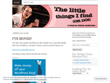 Tablet Screenshot of littlethingsifind.wordpress.com