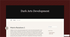 Desktop Screenshot of darkartsdevelopment.wordpress.com