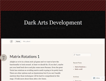 Tablet Screenshot of darkartsdevelopment.wordpress.com