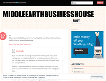 Tablet Screenshot of middleearthbusinesshouse.wordpress.com