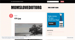 Desktop Screenshot of momslovedotorg.wordpress.com