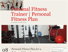 Tablet Screenshot of 4everfitpersonaltraining.wordpress.com