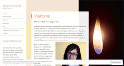 Desktop Screenshot of igniteinnerstrength.wordpress.com