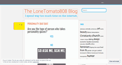 Desktop Screenshot of lonetomato808.wordpress.com