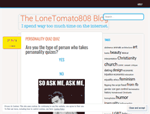 Tablet Screenshot of lonetomato808.wordpress.com