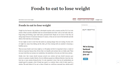 Desktop Screenshot of bestfoodstoeattoloseweightfast.wordpress.com