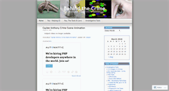 Desktop Screenshot of behindthecrime.wordpress.com