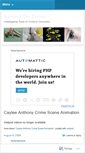 Mobile Screenshot of behindthecrime.wordpress.com