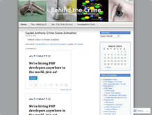 Tablet Screenshot of behindthecrime.wordpress.com