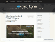 Tablet Screenshot of emotionsvideoproduktion.wordpress.com