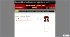 Desktop Screenshot of animefancaracas.wordpress.com