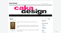 Desktop Screenshot of cakadesign.wordpress.com
