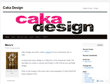 Tablet Screenshot of cakadesign.wordpress.com