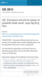 Mobile Screenshot of ge2011.wordpress.com